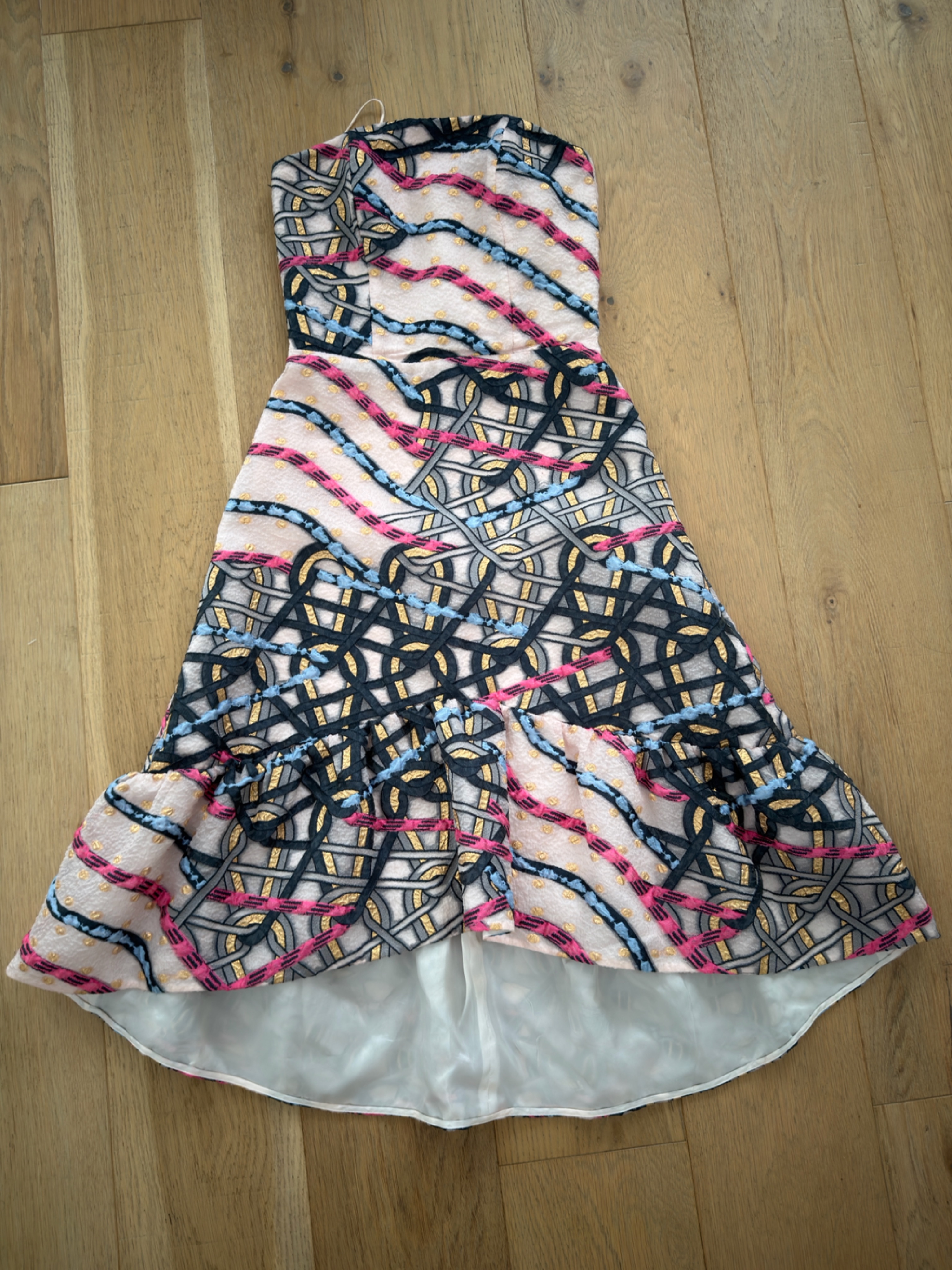 Patterned Pink Multicolor Textured Top